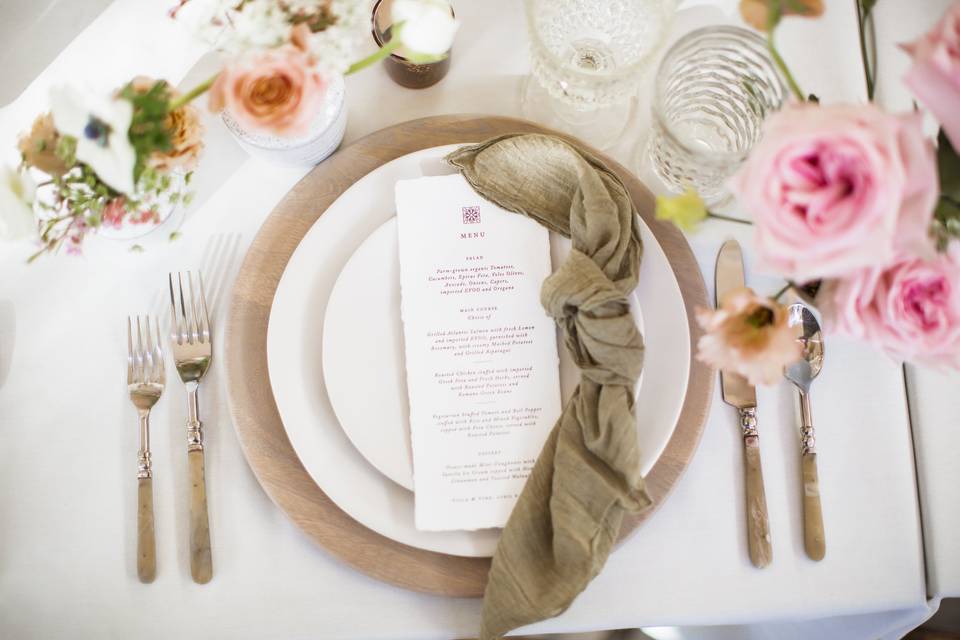 Place setting detail
