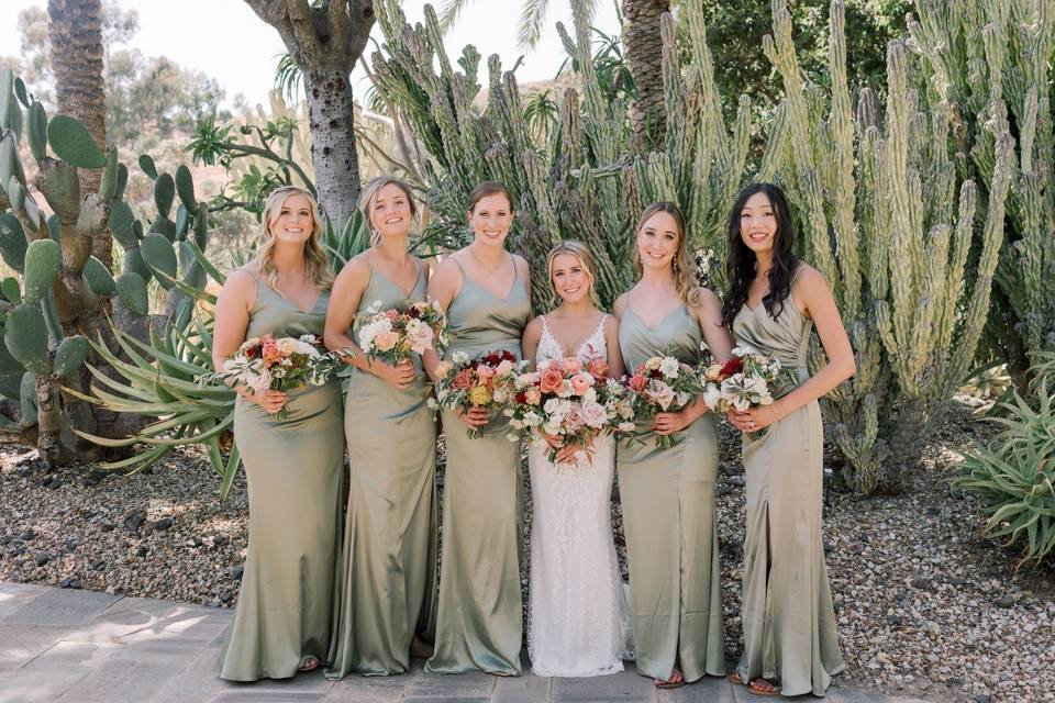 Sage green bridesmaids dresses