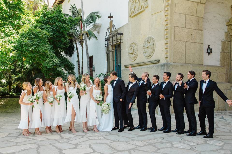 Wedding Party at SB Courthouse