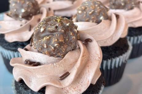 Chocolate hazelnut cupcakes