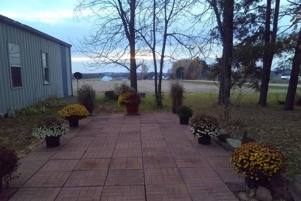 Patio sitting area
