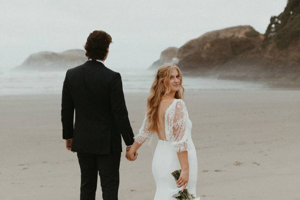 July Cannon Beach Wedding