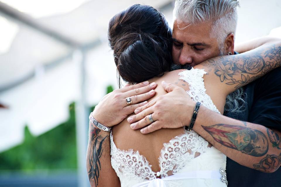 Father/daughter embrace