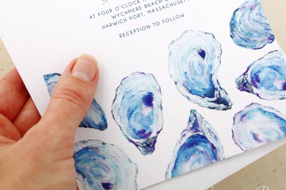 Oyster Wedding Invitation