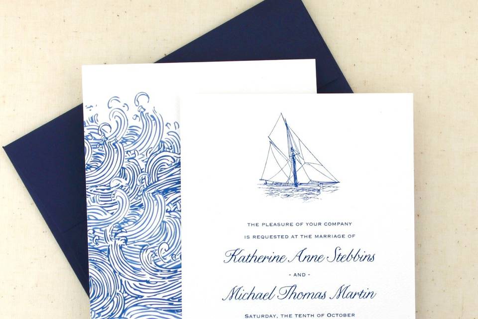 Yacht Wedding Invitation