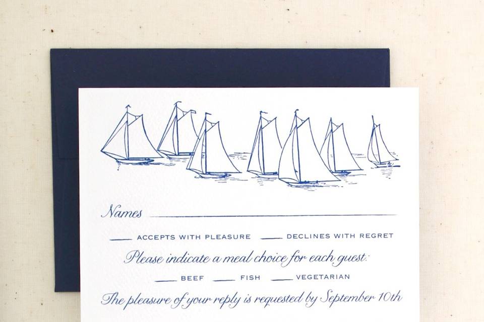 Sailboat invitation