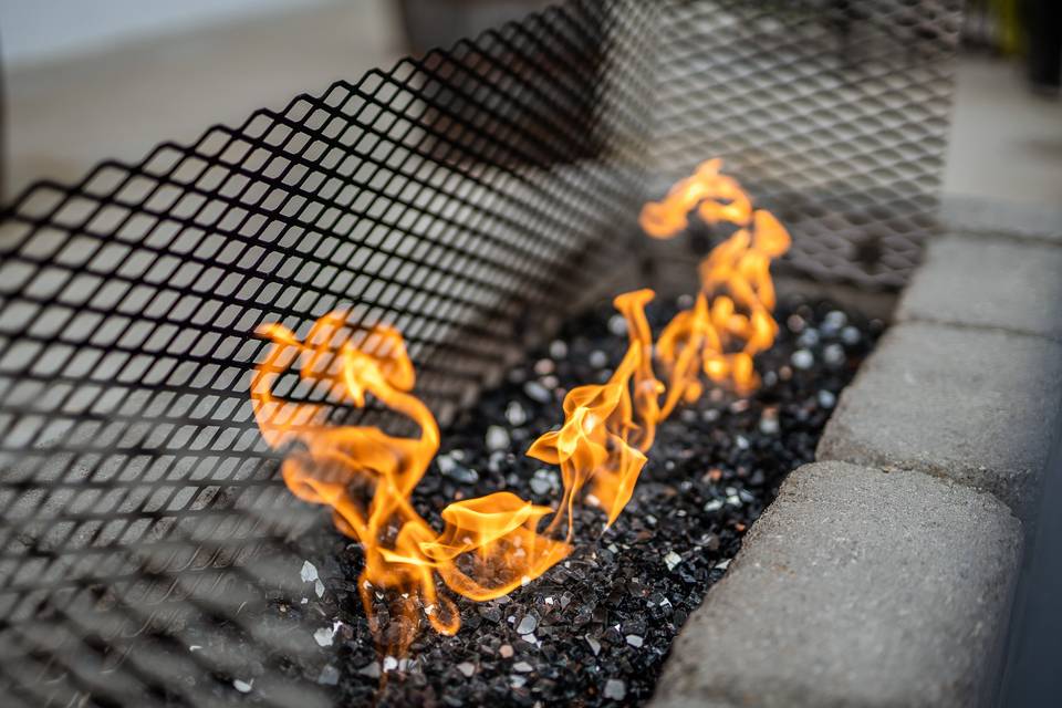 Fireplace closeup