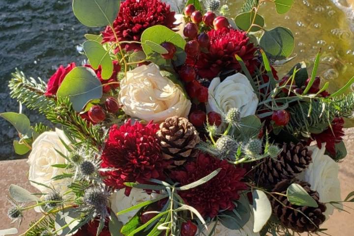 Christmas Bridal Bouquet