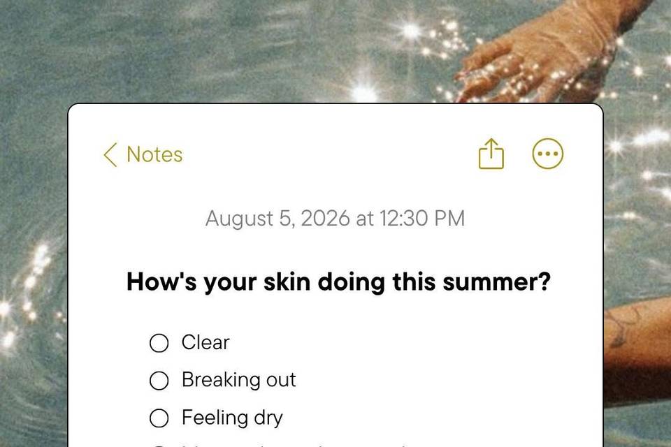 Quick check-in ☀️ How's your s