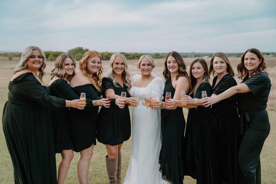 The Bride and her Girls