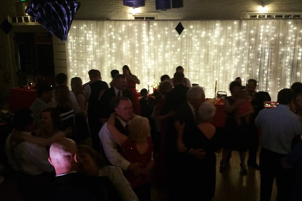 Guests dancing