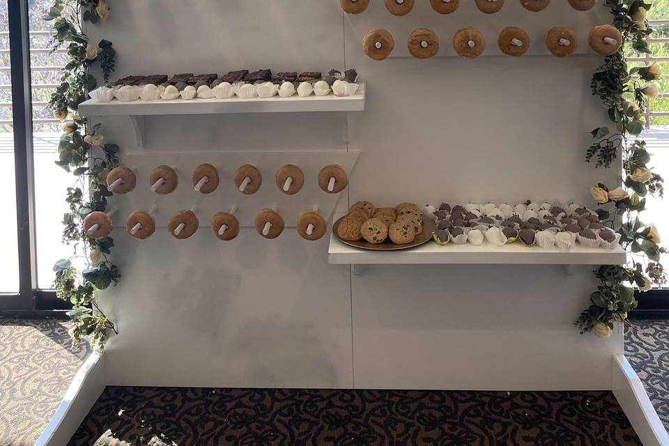 Donut wall and dessert wall