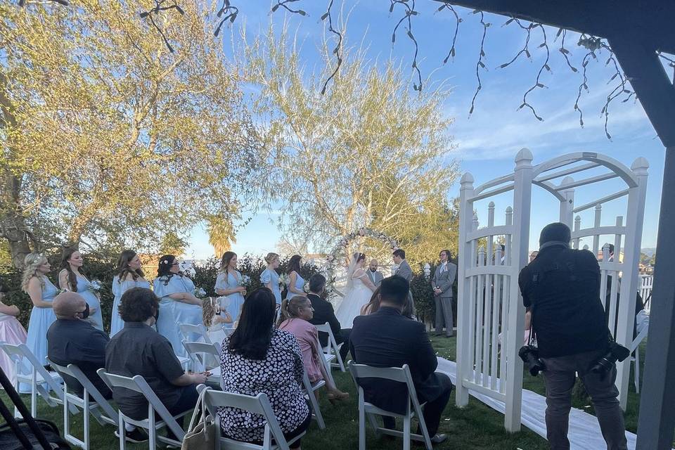 Backyard ceremony