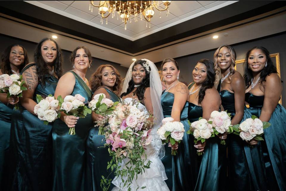 Gorgeous bridesmaids