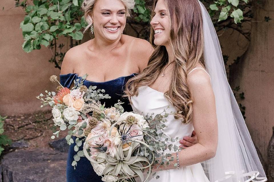 Bride and Her Bridesmaid