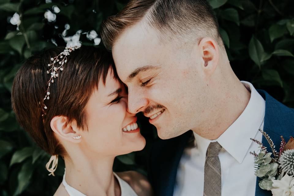 Smiling couple