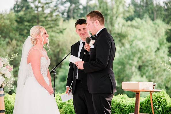 Tanner gave heartfelt vows.