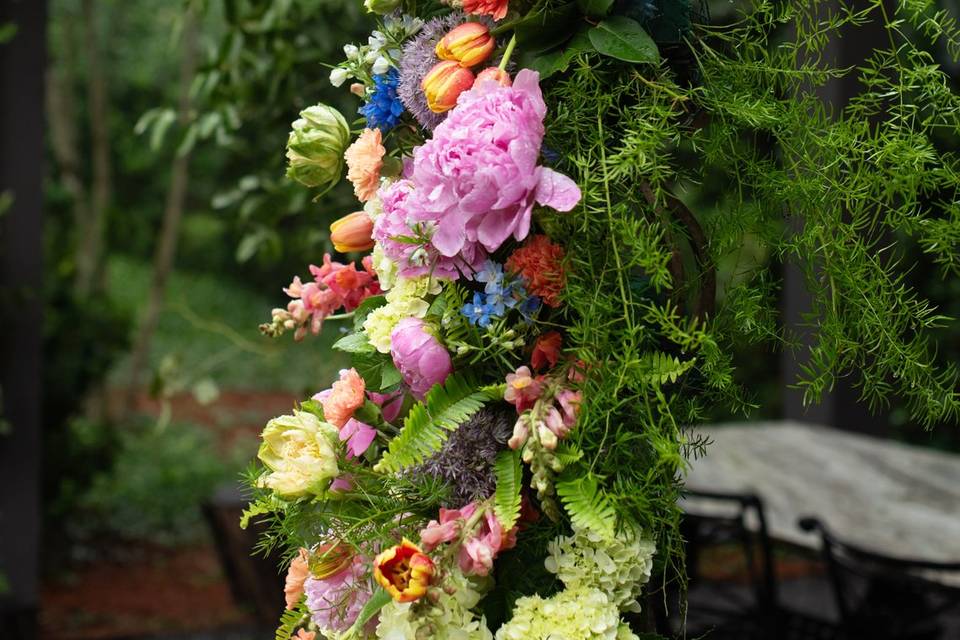 Altar Broken Arch Florals
