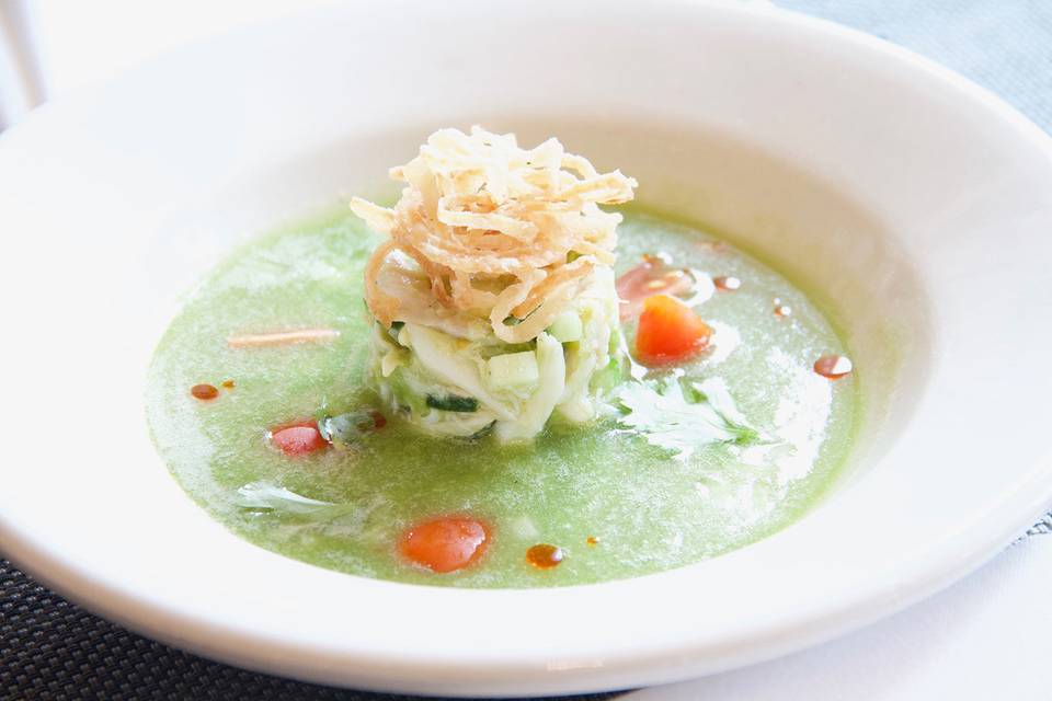 Honeydew gazpacho