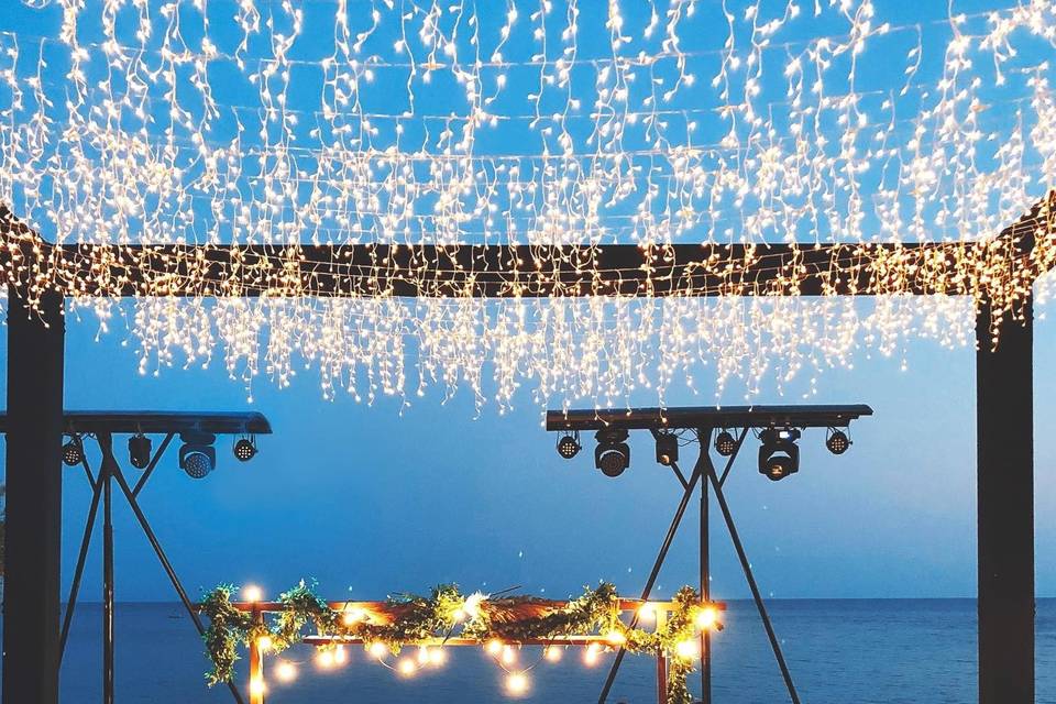 Beach wedding - Fairy Lights