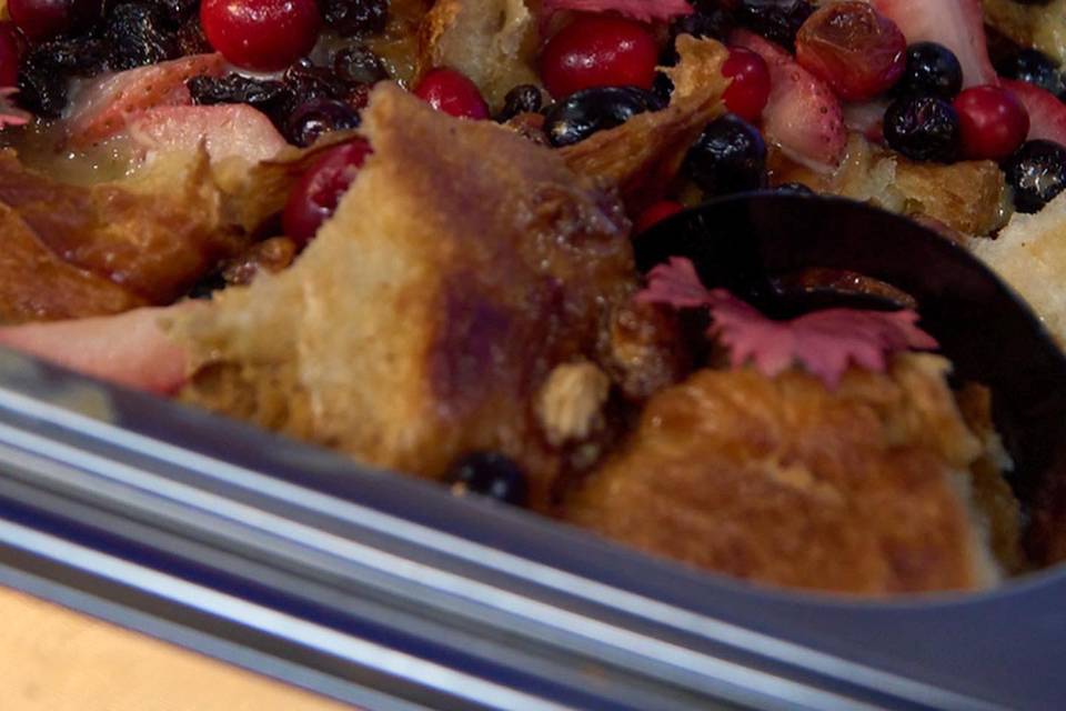 Berry Croissant Bread Pudding