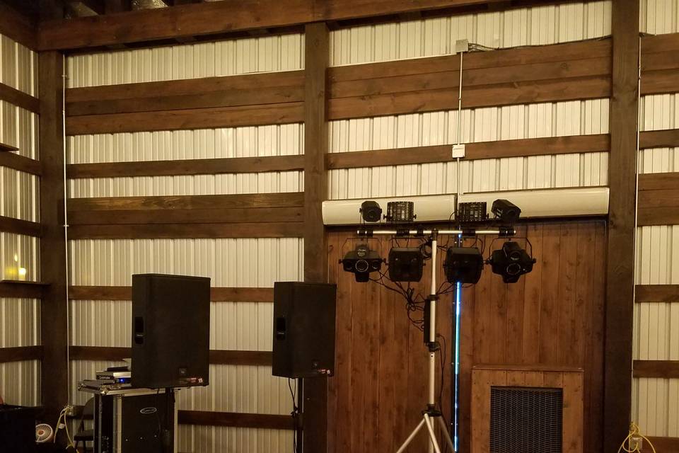 Set up at Allen Farmhaus