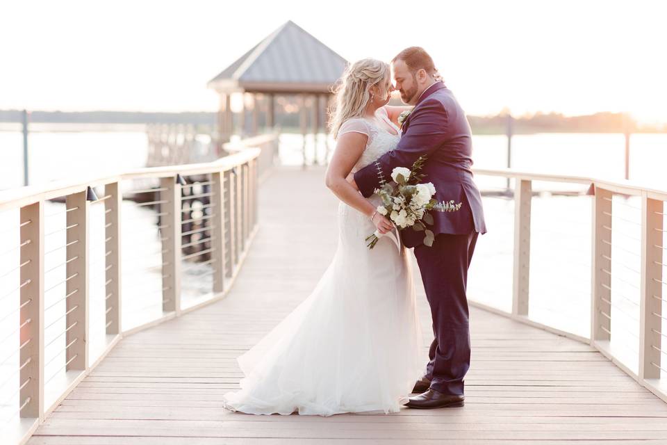 Sunset River Wedding