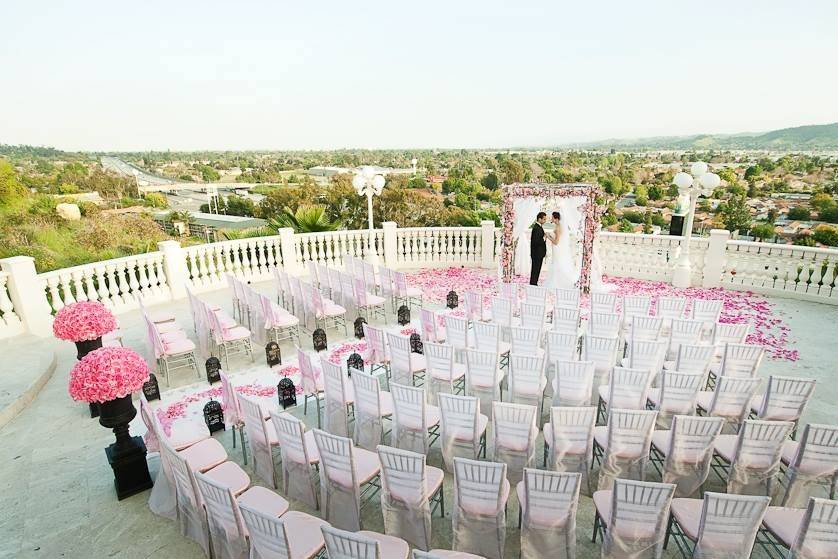 Wedding ceremony area