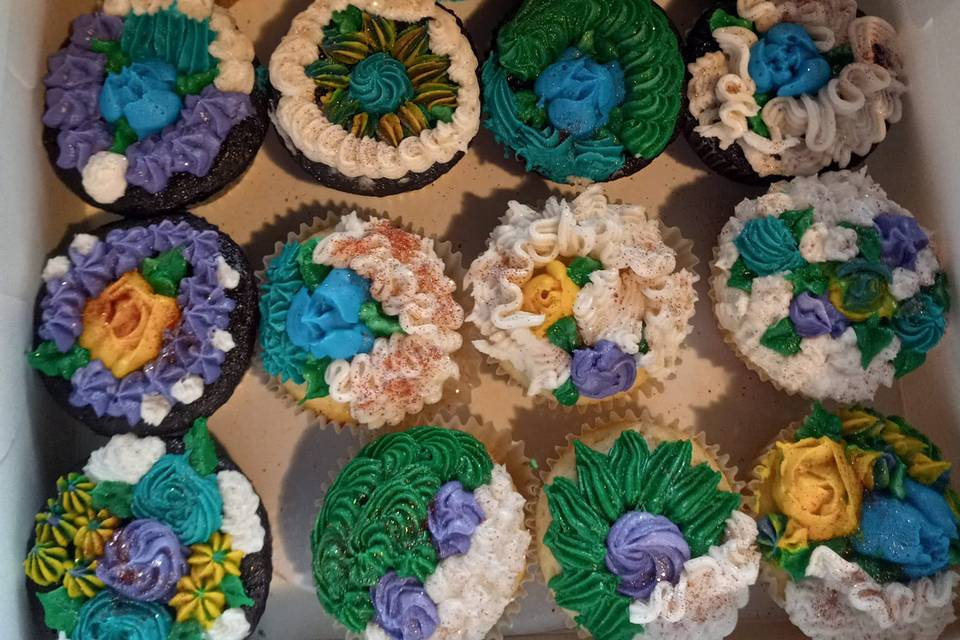 Colorful cupcakes