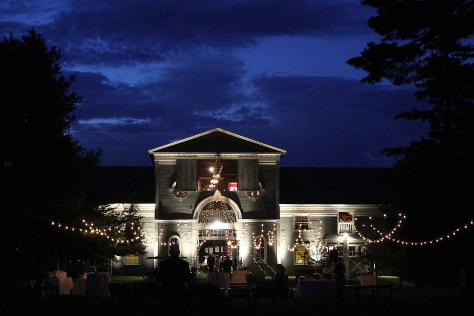 Venue exterior and lighting