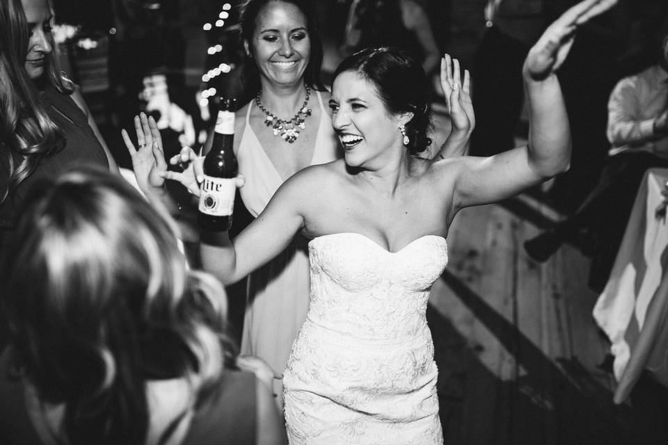 Happy bride