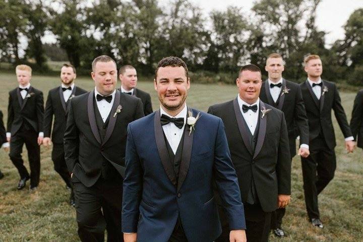 The groom and his groomsmen