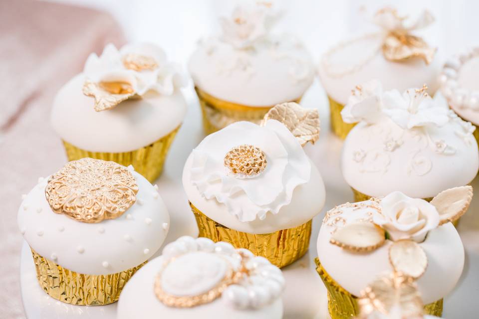 White cupcakes