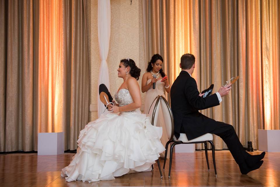 Fun wedding photo