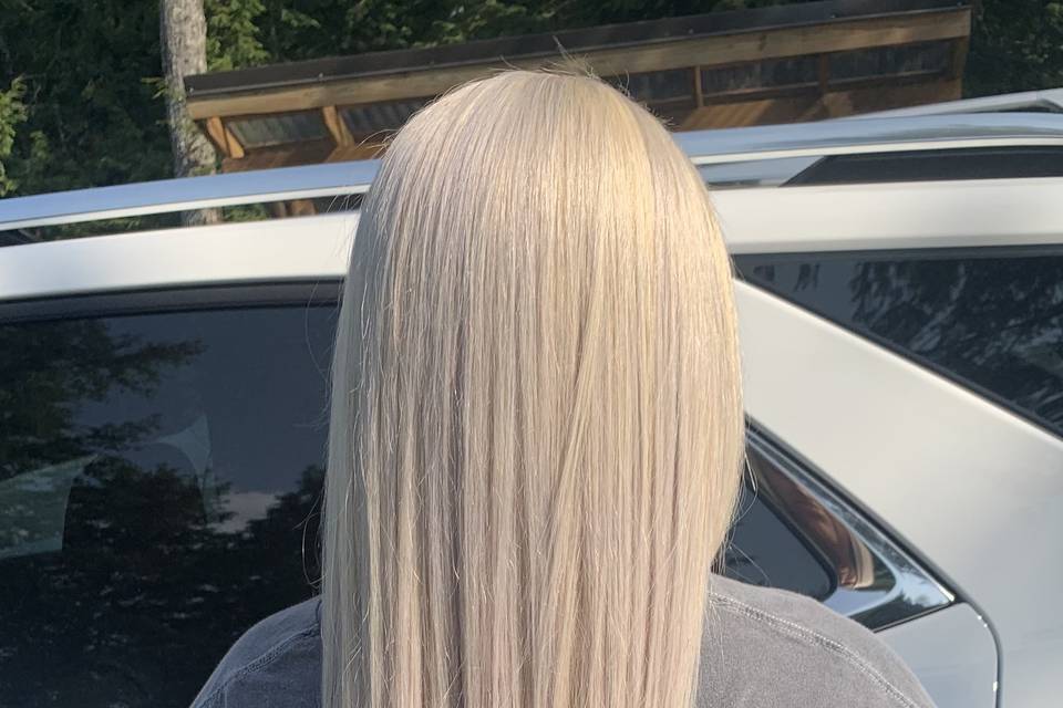 Custom color and wig install