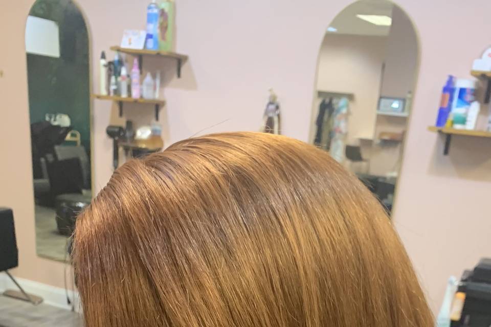 Custom color cut &wig install