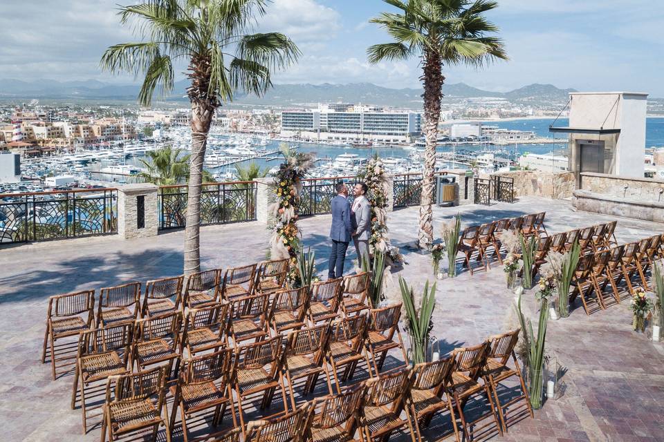 Ceremony with a view