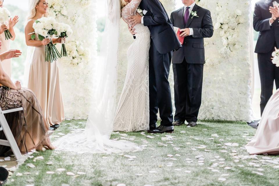 Flower Wall Ceremony