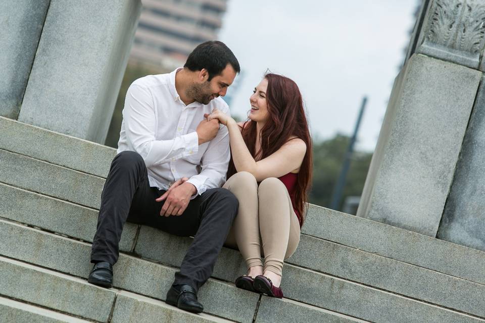The happy couple