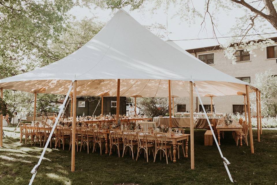 Tent wedding