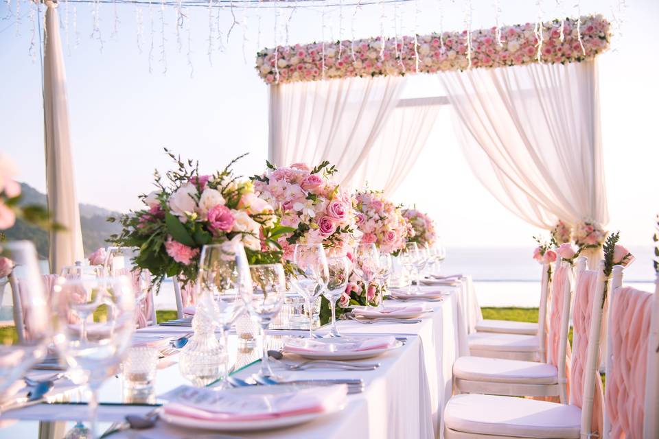 Intimate beach wedding