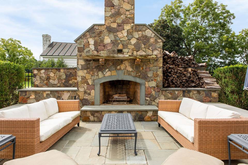 Lounge seating on pool Patio