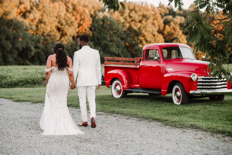 Venue's Red Truck