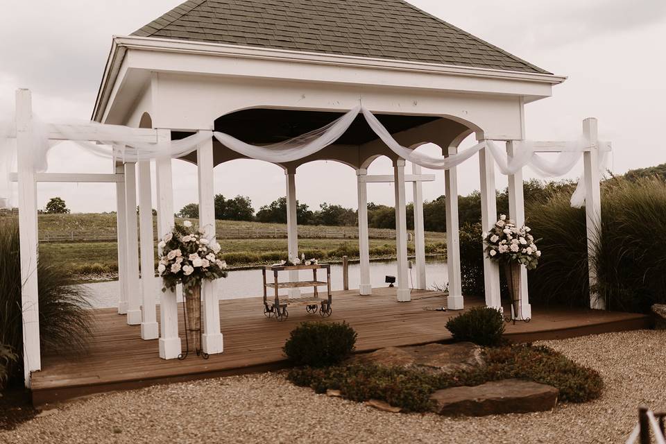 Outdoor ceremony gazebo