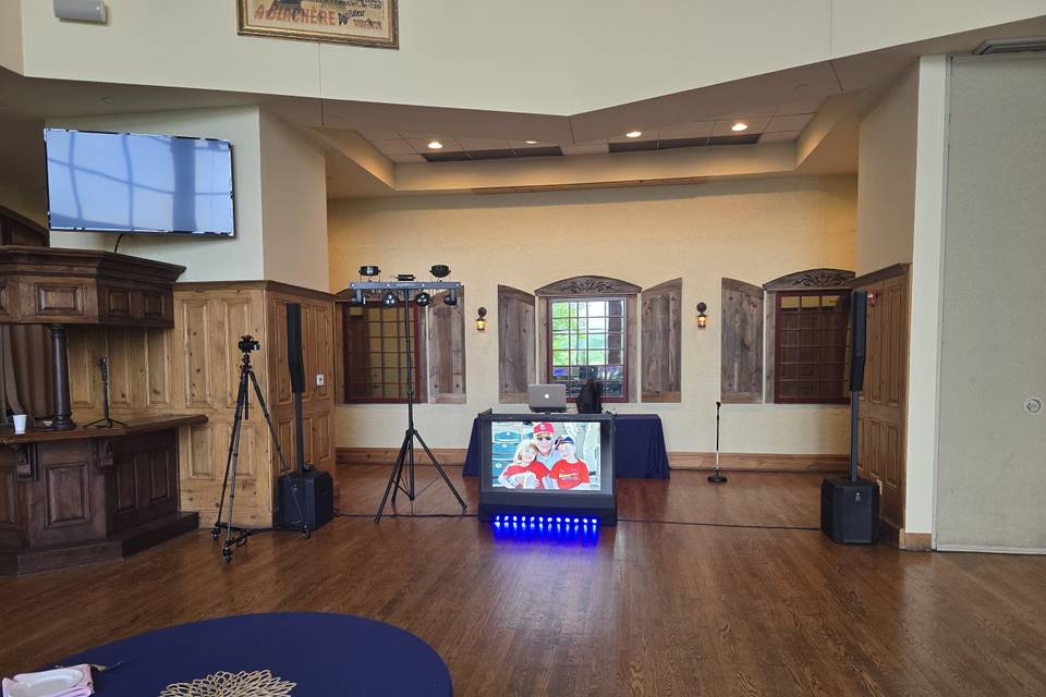 Dj Booth with Built in Display