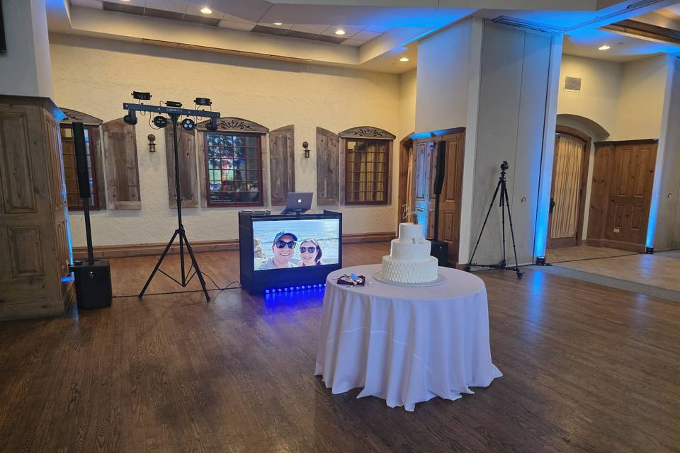 Dj Booth with Built in Display