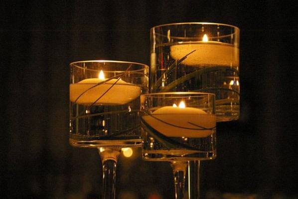 3 Tier Long Stem Floating Candle Holders.  Make a great centerpiece!  20