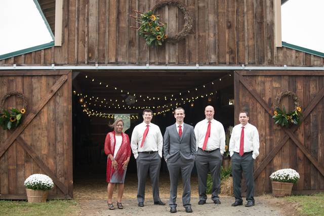 The groom and his guests
