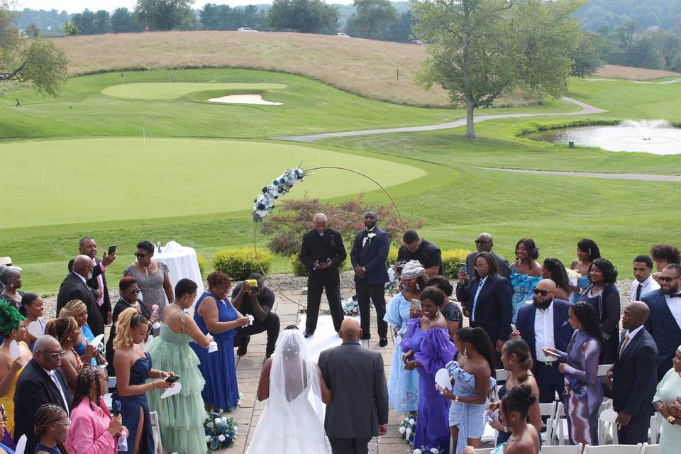 Ceremony on the Patio