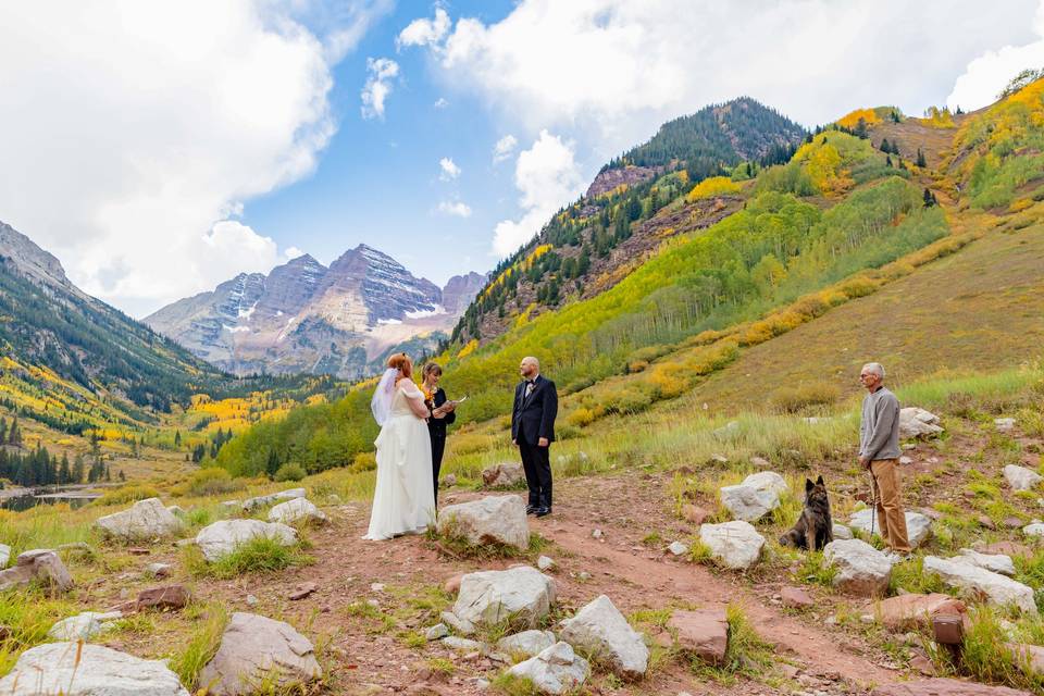 Maroon bells ceremony